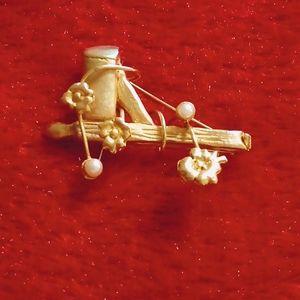 Lovely Floral Branch Brooch